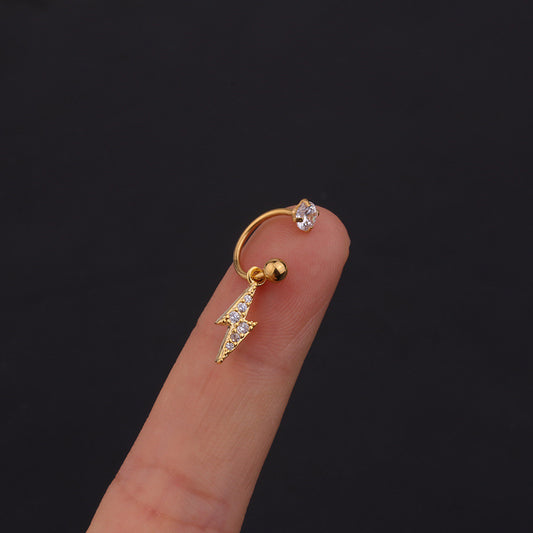 Ohrring Blitz Silber - Velvet Vista