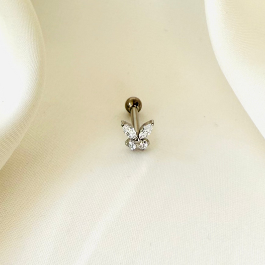 Titan Labret Kristall-Schmetterling - Velvet Vista