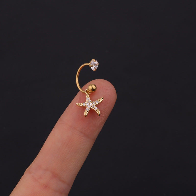 Ohrring Seestern Silber - Velvet Vista