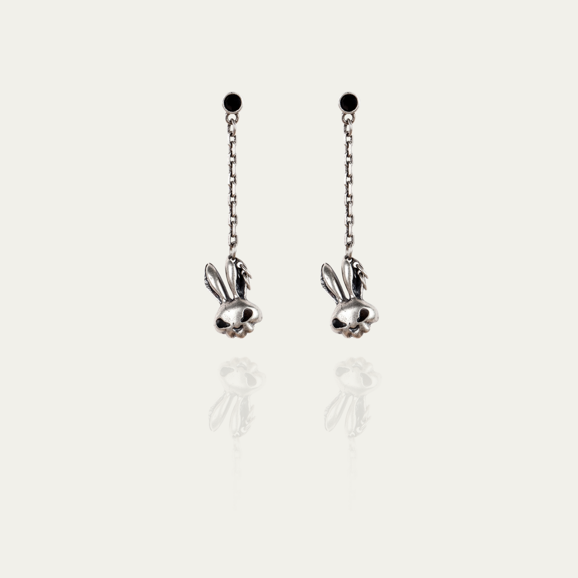 Retro Silver Rabbit Eardrop Jewelry - Velvet Vista