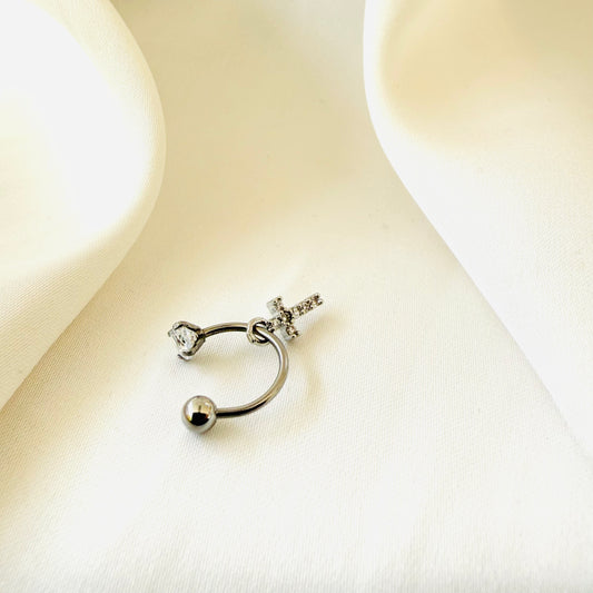 Ohrstecker Kreuz Anhänger - Velvet Vista