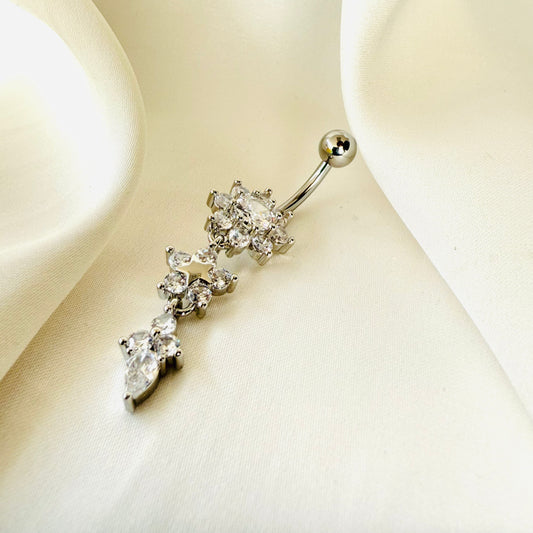 Bauchnabel Blumen Anhänger - Velvet Vista