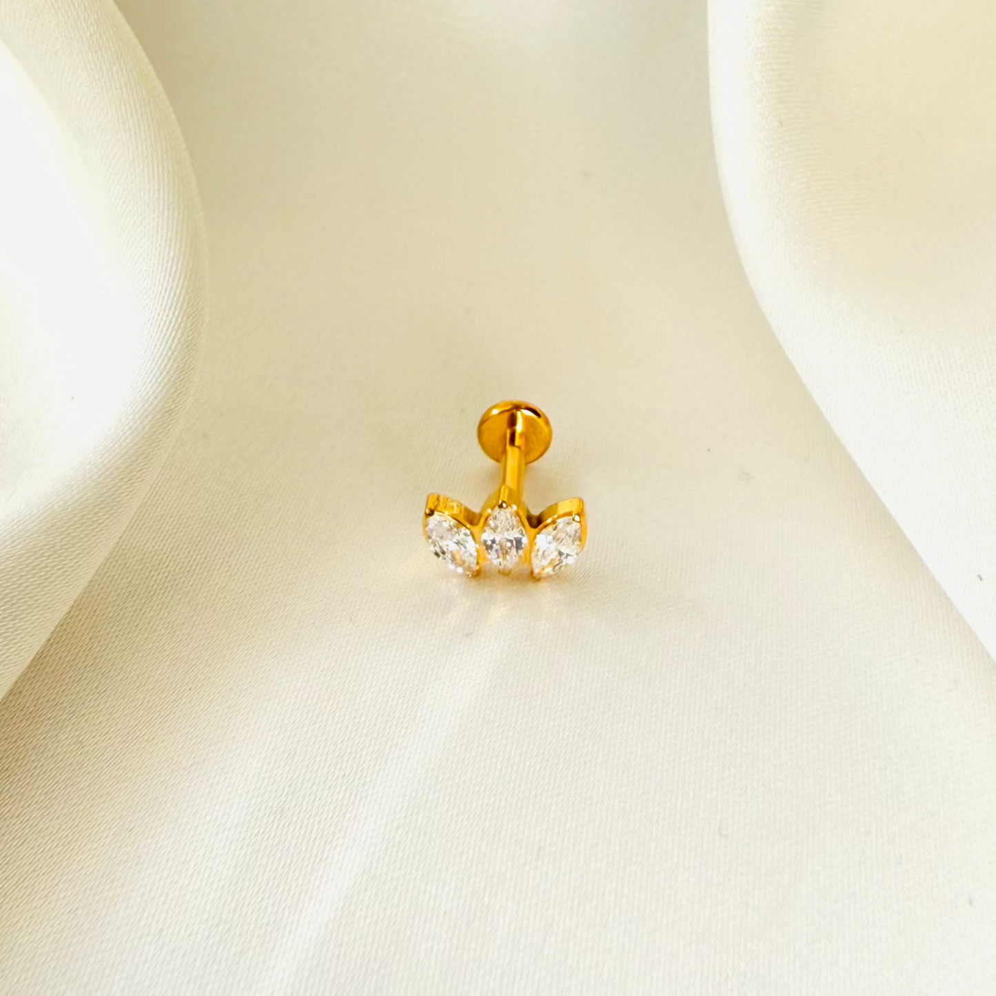 Titan Labret Triple Marquise - Velvet Vista