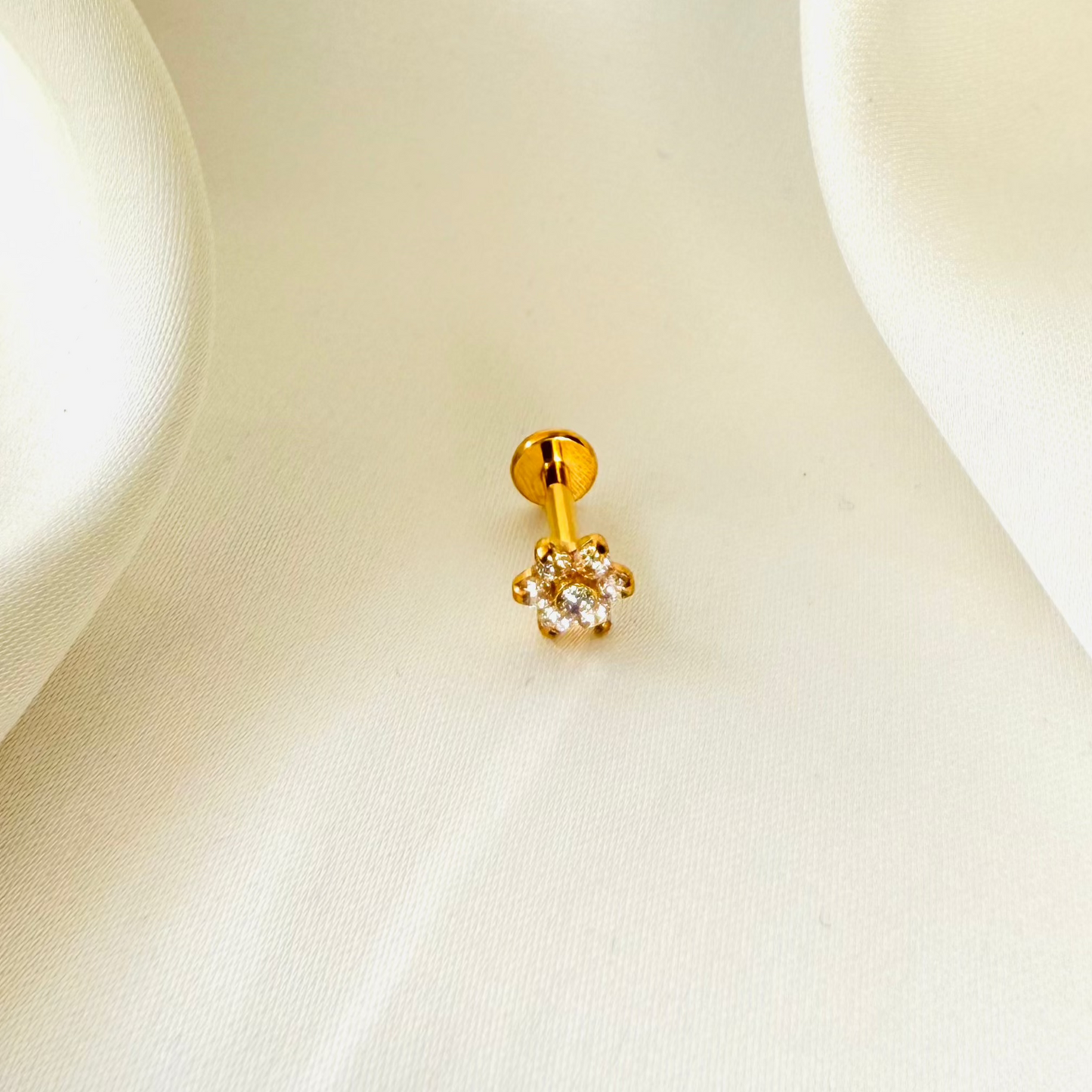 Titan Labret Kristallblume Gold - Velvet Vista