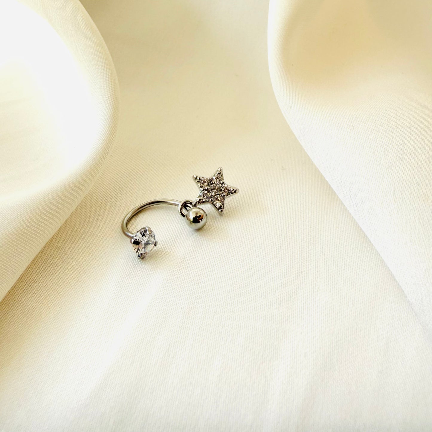 Ohrring Stern Silber - Velvet Vista