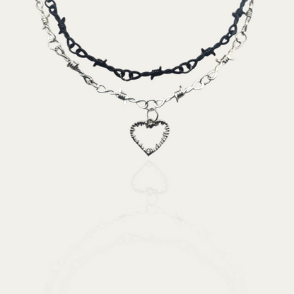 Wire Thorn Heart - Velvet Vista