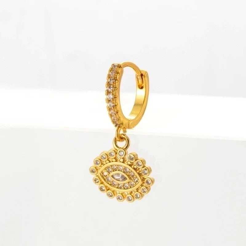 Ohrring Auge Gold - Velvet Vista