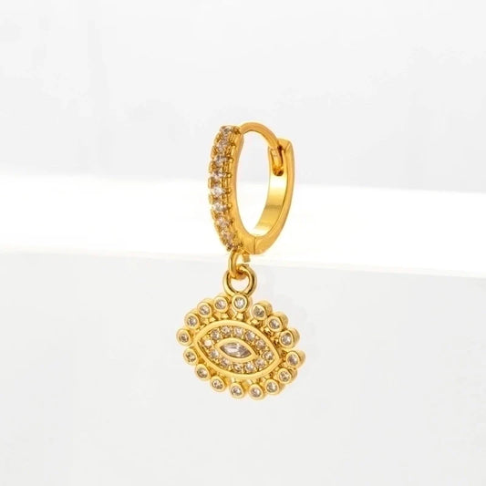 Ohrring Auge Gold - Velvet Vista