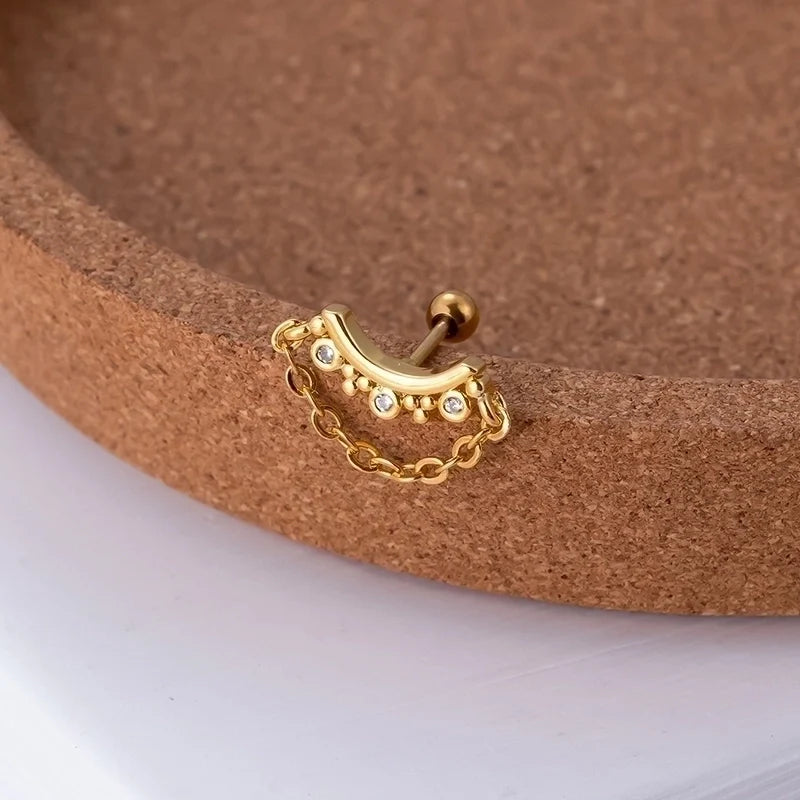 Ohrstecker Geometric Flower - Velvet Vista