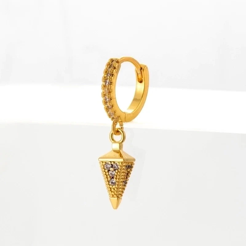 Ohrring Kegel Gold - Velvet Vista