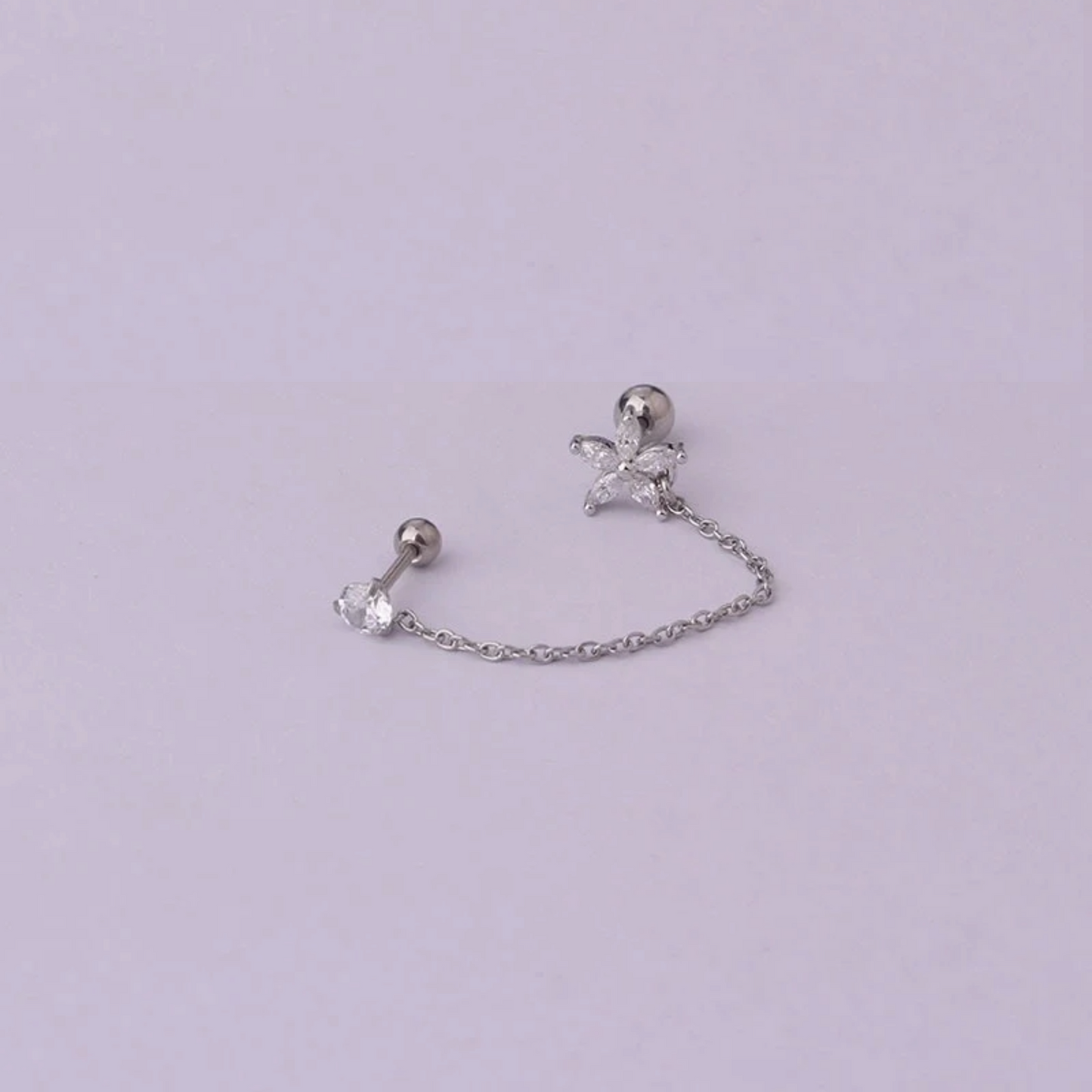 Ohrstecker-Kette - Velvet Vista