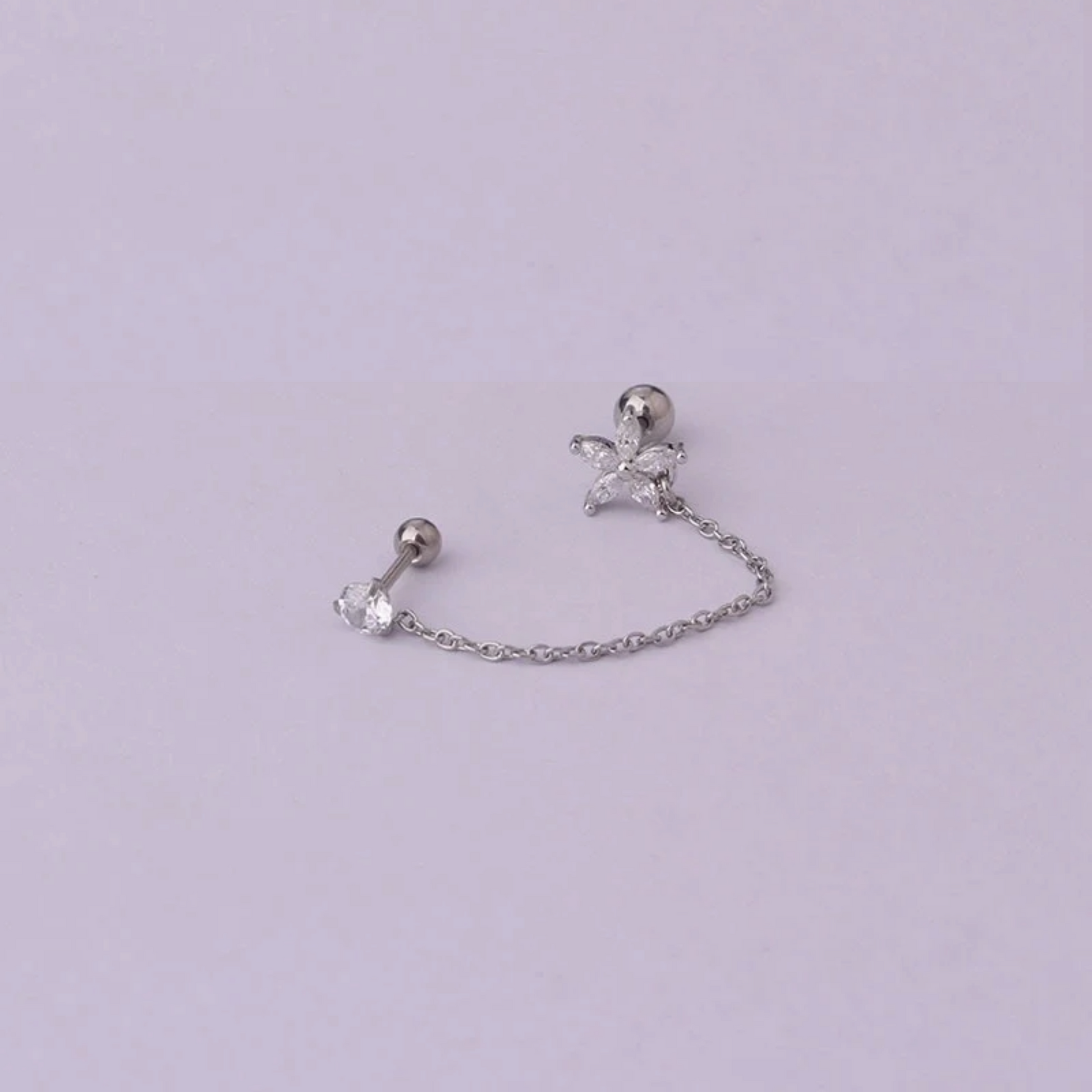 Ohrstecker-Kette - Velvet Vista