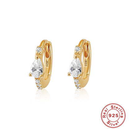 Sterling Silver Luxury Round Earrings - Velvet Vista